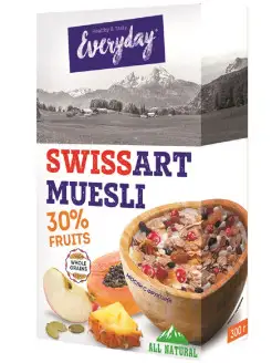 Мюсли с фруктами Swiss art, 300 гр