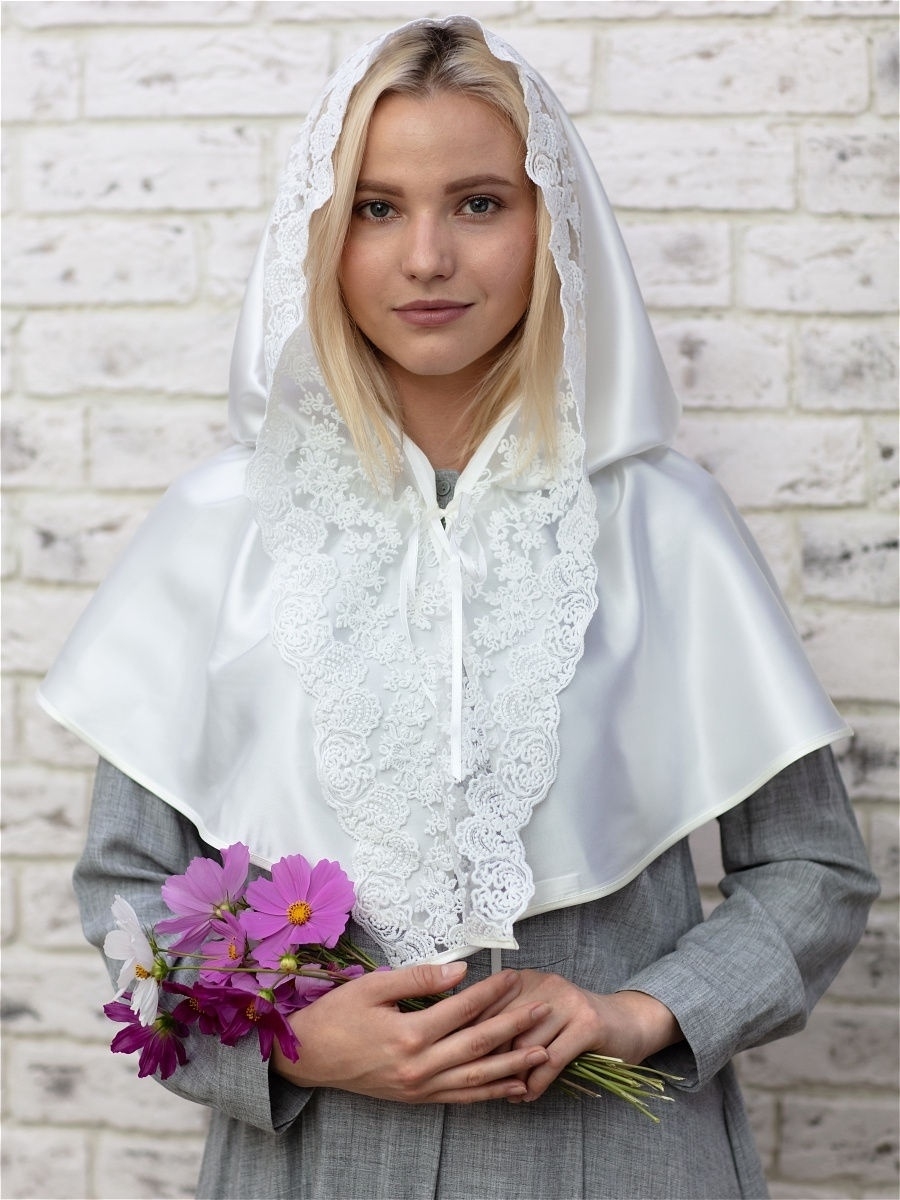 Как завязать платок на венчание