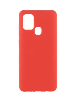 Чехол для Galaxy A21s Liquid Silicone Hard Red