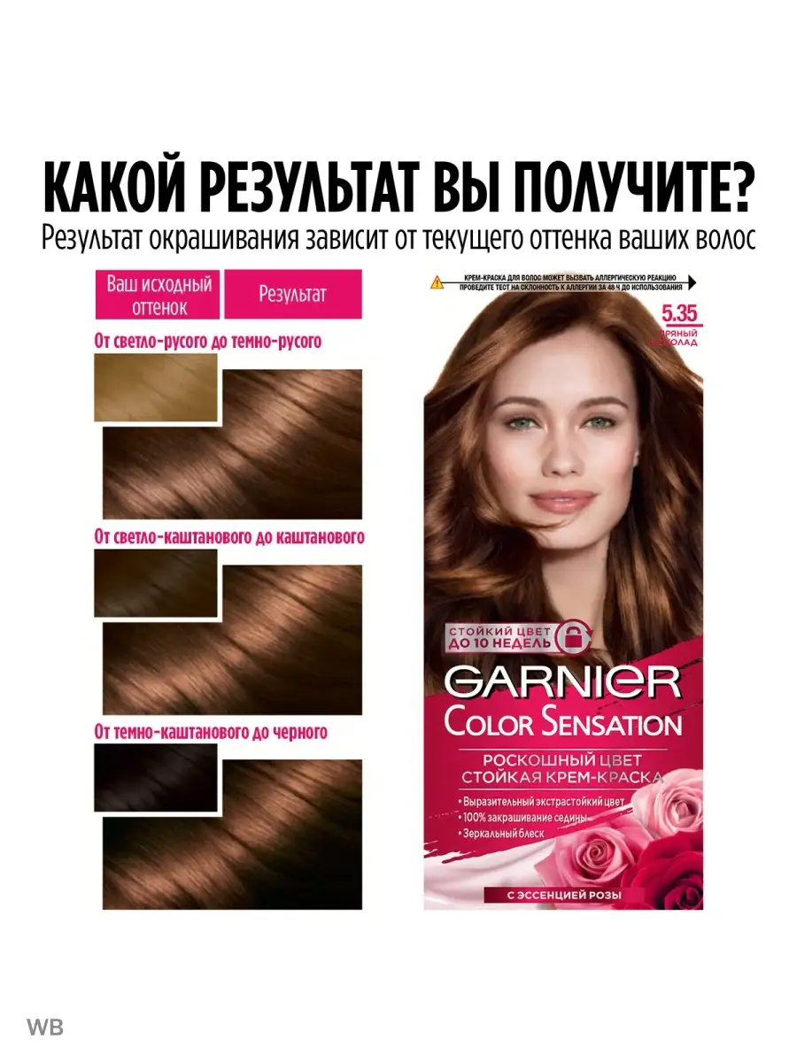 пряный шоколад краска для волос фото
