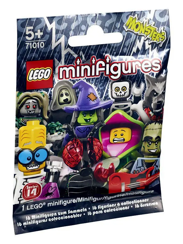 Конструктор LEGO Minifigures серия 14: Монстры (71010) в непрозрачной упаковке (Сюрприз)