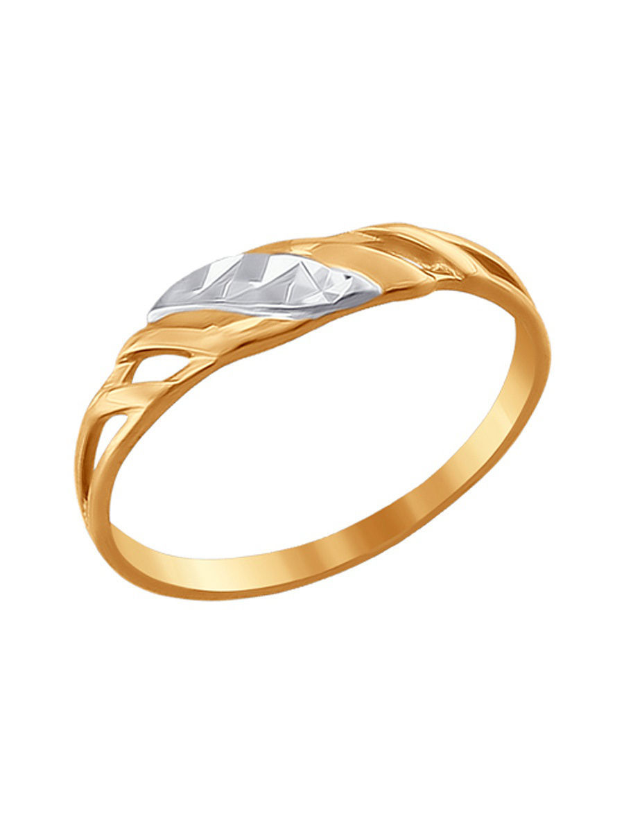 SOKOLOV кольцо из золота с алмазной гранью 017264