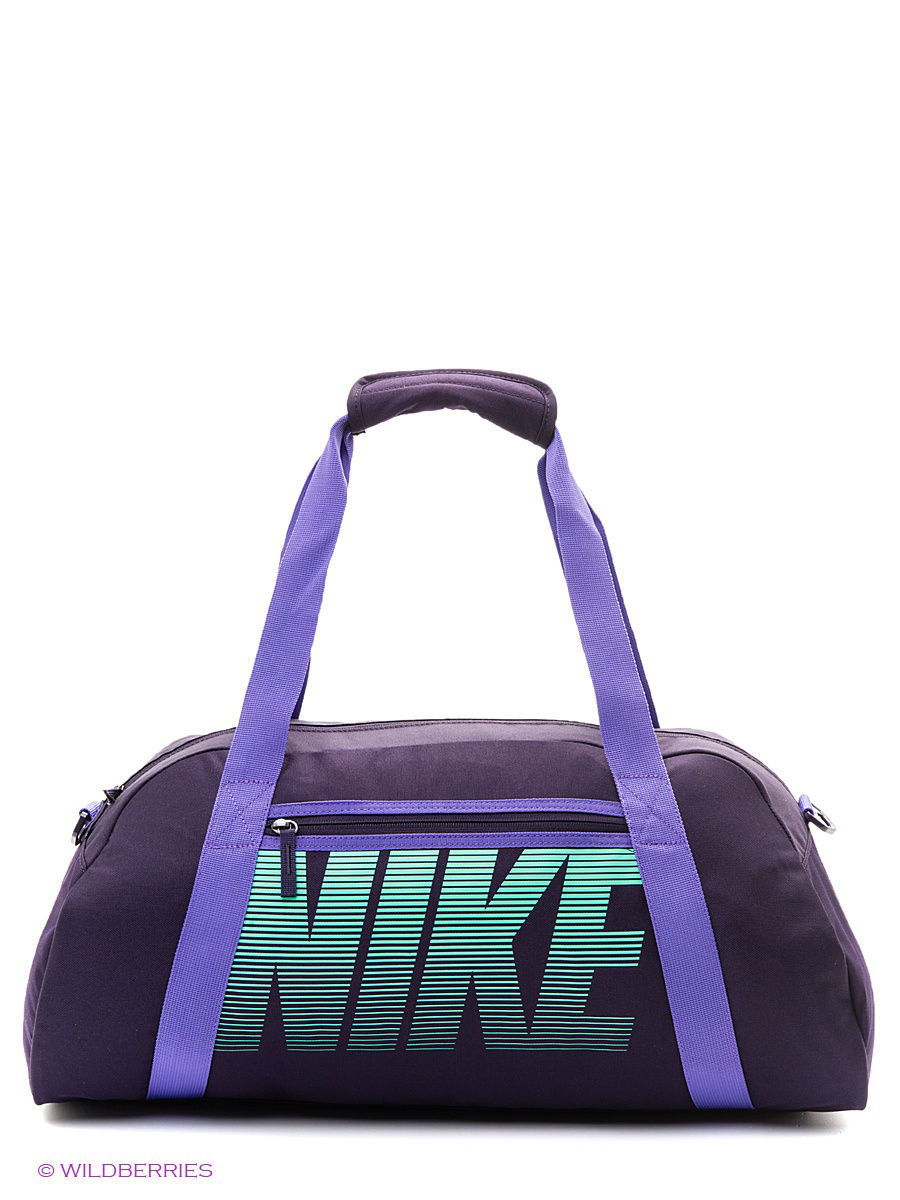 Nike сумка спортивная лиловая женская