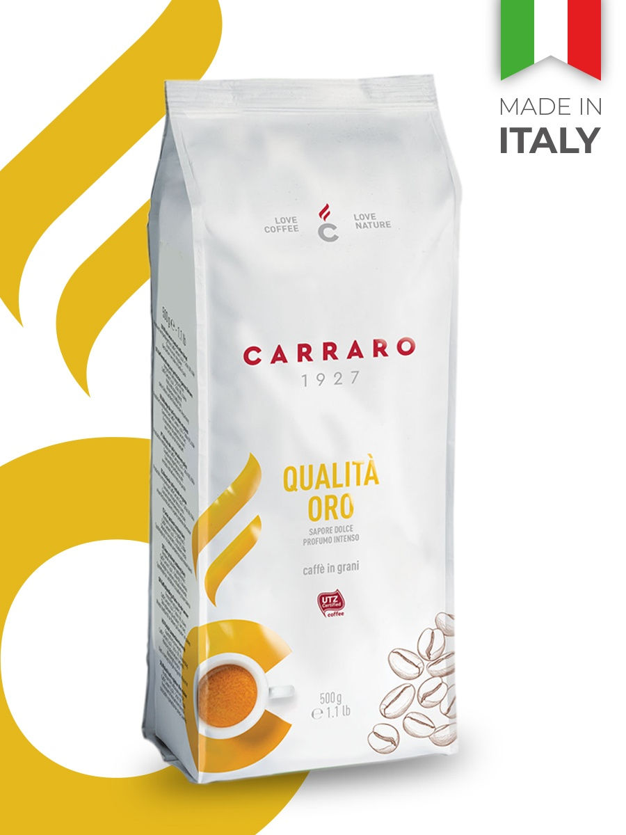 Кофе в зернах carraro crema. Кофе Carraro Oro. Carraro qualita Oro 500 гр. Кофе Carraro puro Arabica. Карраро крема эспрессо.