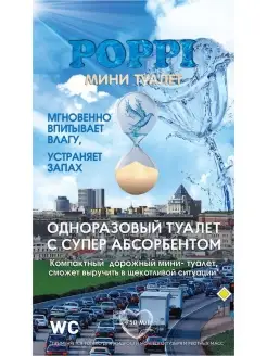 Автомобильный мини туалет 750мл