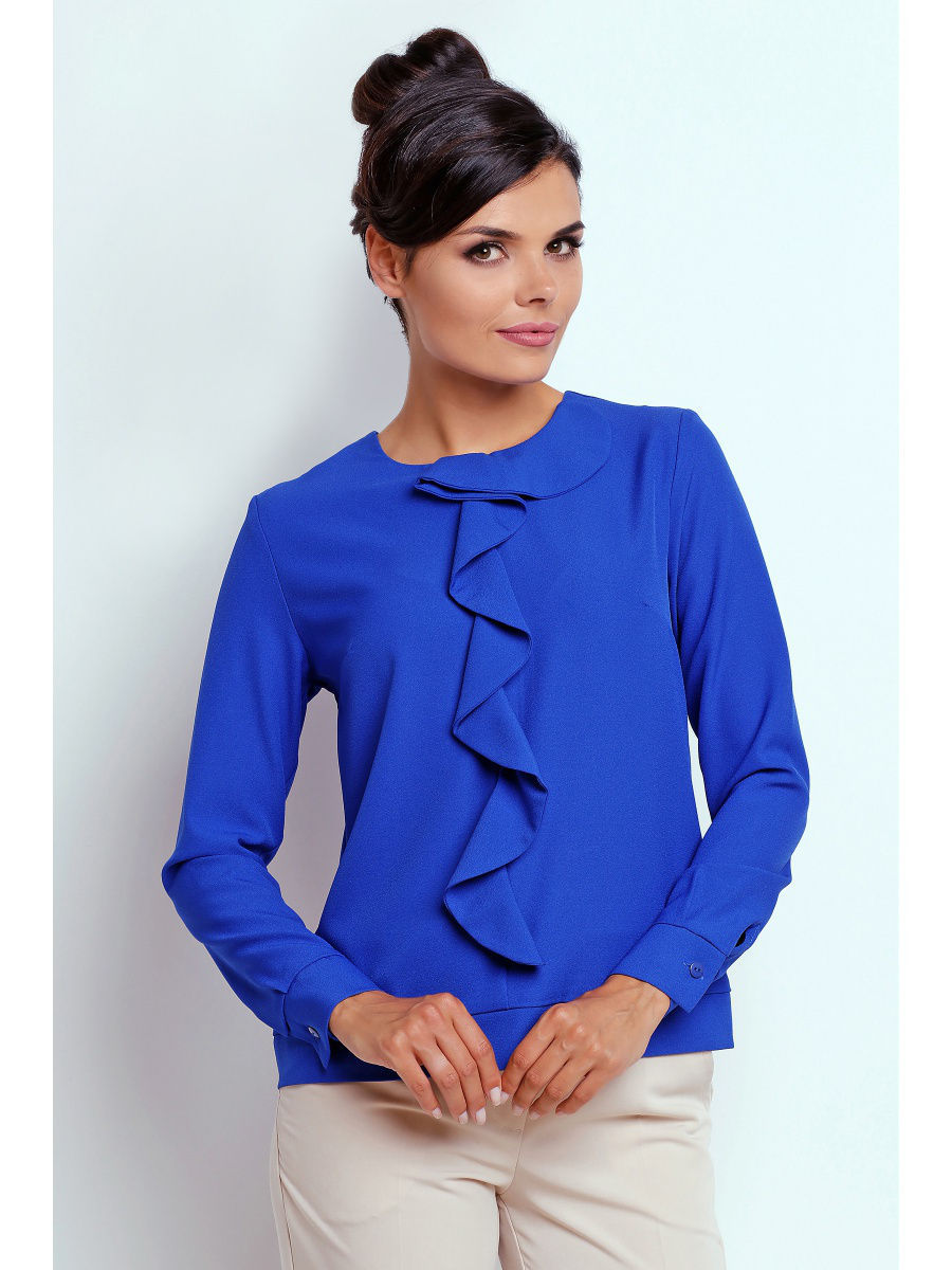 Блузка женская синяя