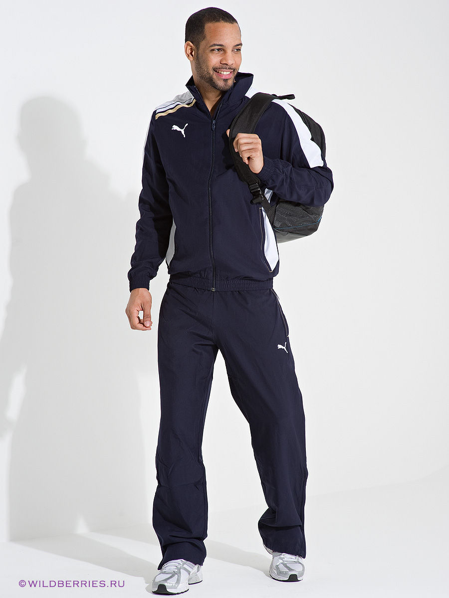 Спортивный костюм мужской с прямыми брюками