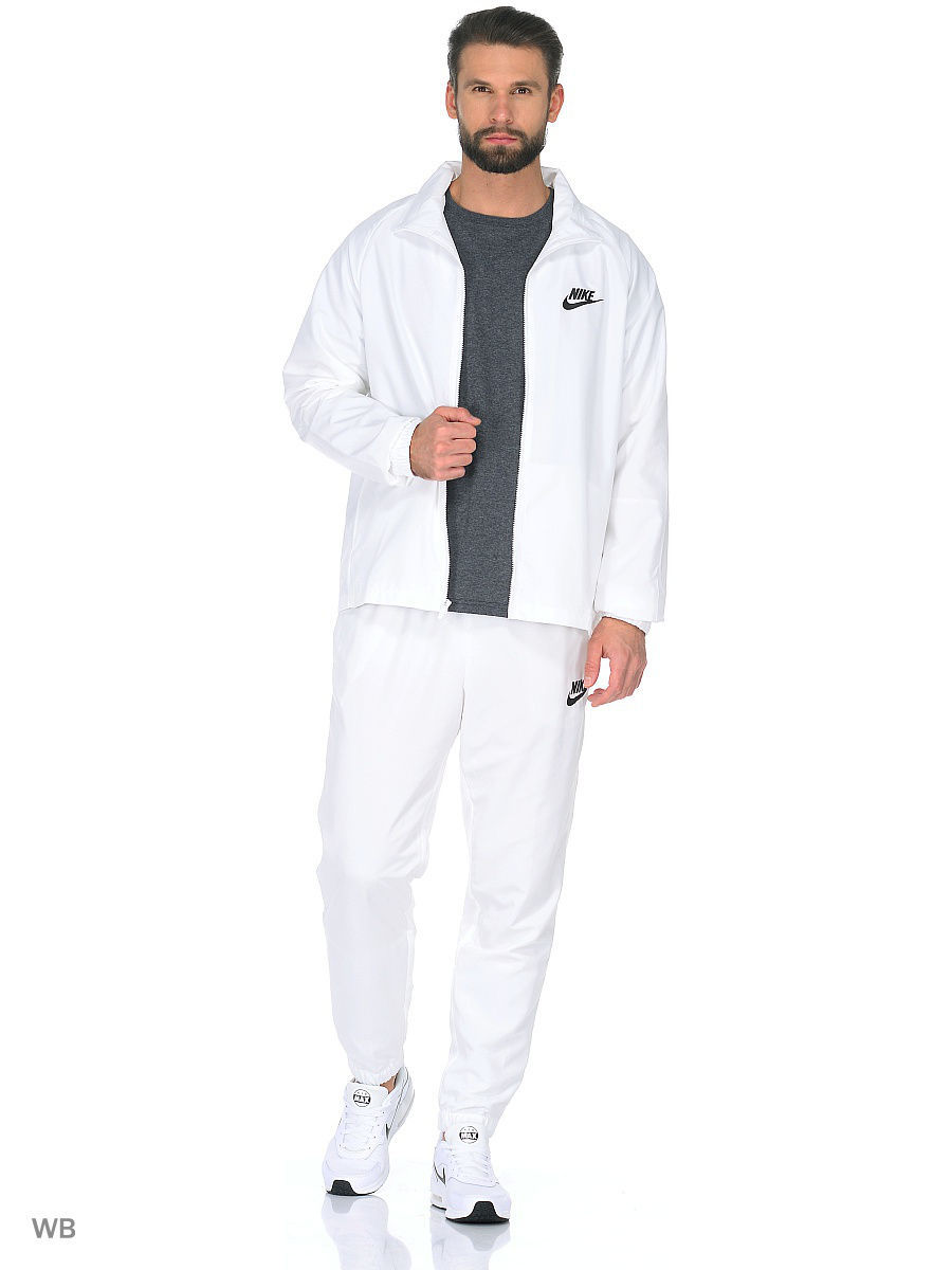 Белый спортивный костюм мужской