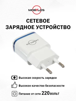 Сетевое зарядное устройство на 2 USB выхода