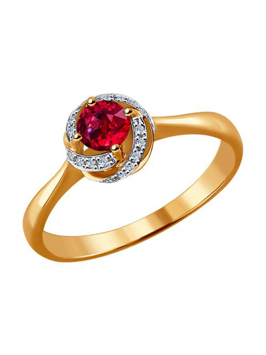 Соколов кольцо с танзанитом и бриллиантами