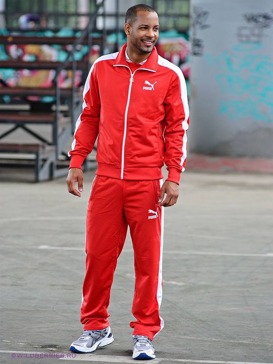 Спортивный костюм Пума 1990 красный