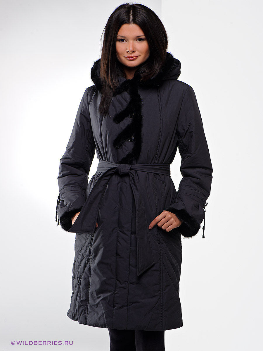 Женские пальто на синтепоне с капюшоном