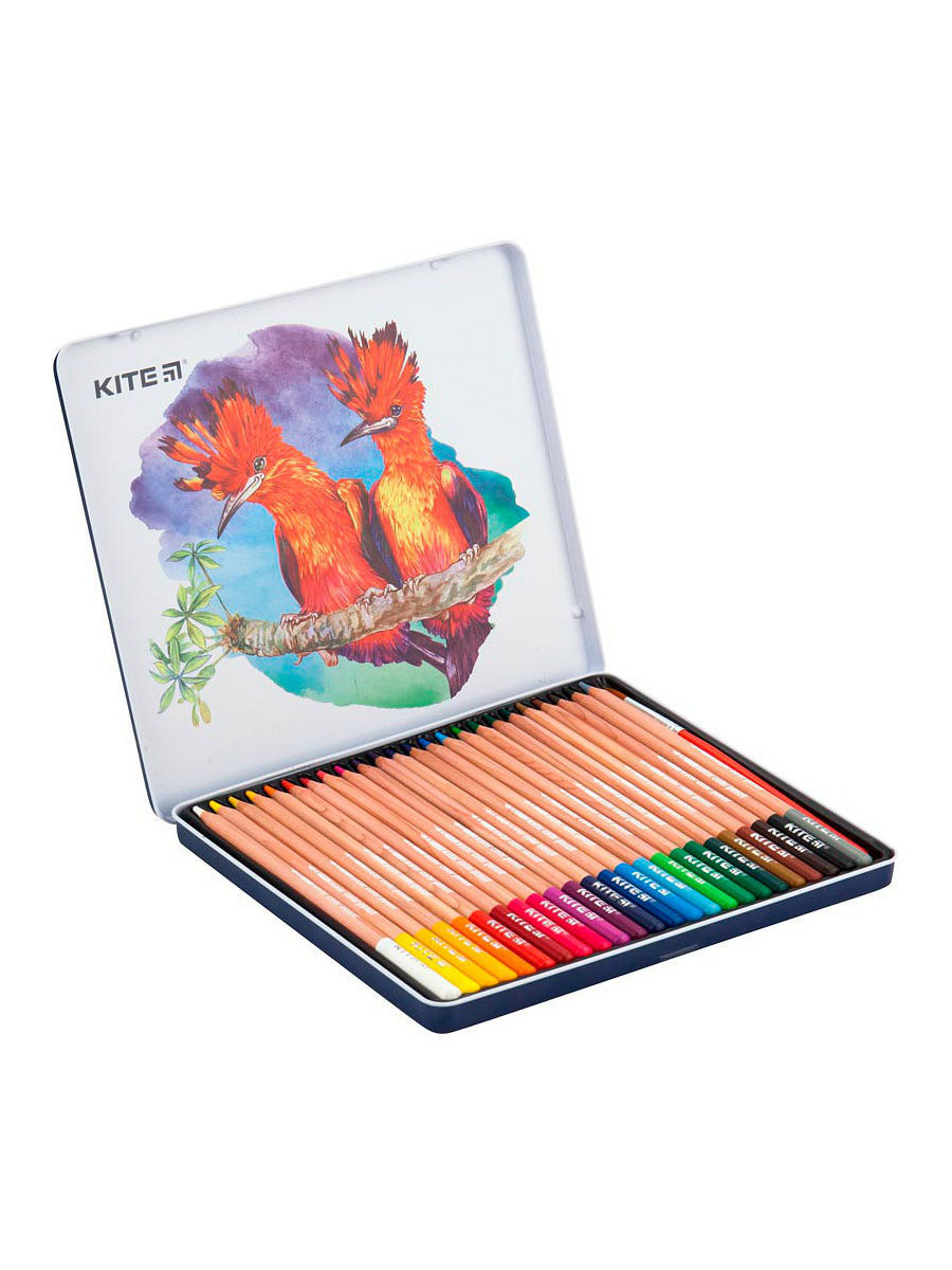 Kite Акварельные цветные карандаши, 24 цвета