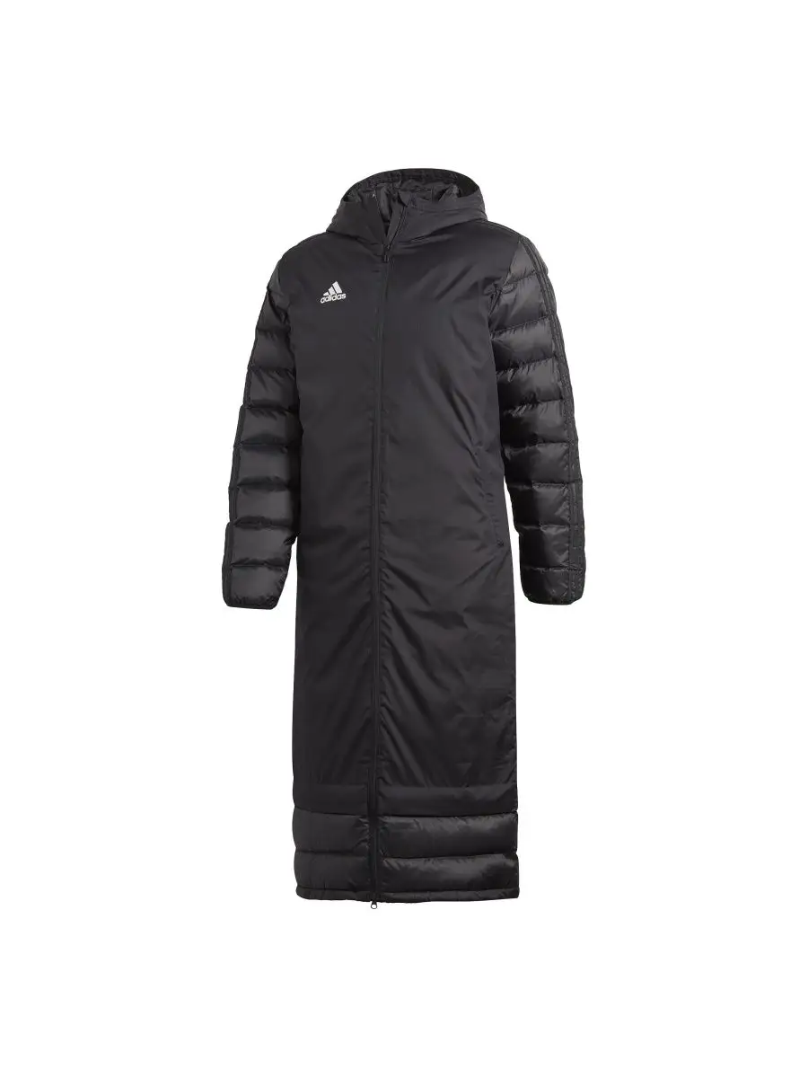 adidas black and white coat