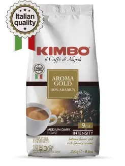 Кофе зерновой Кимбо Aroma Gold Arabica 250г