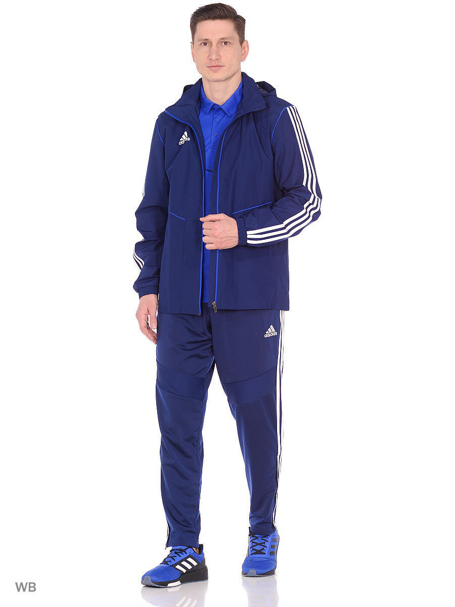 Adidas tiro синий костюм