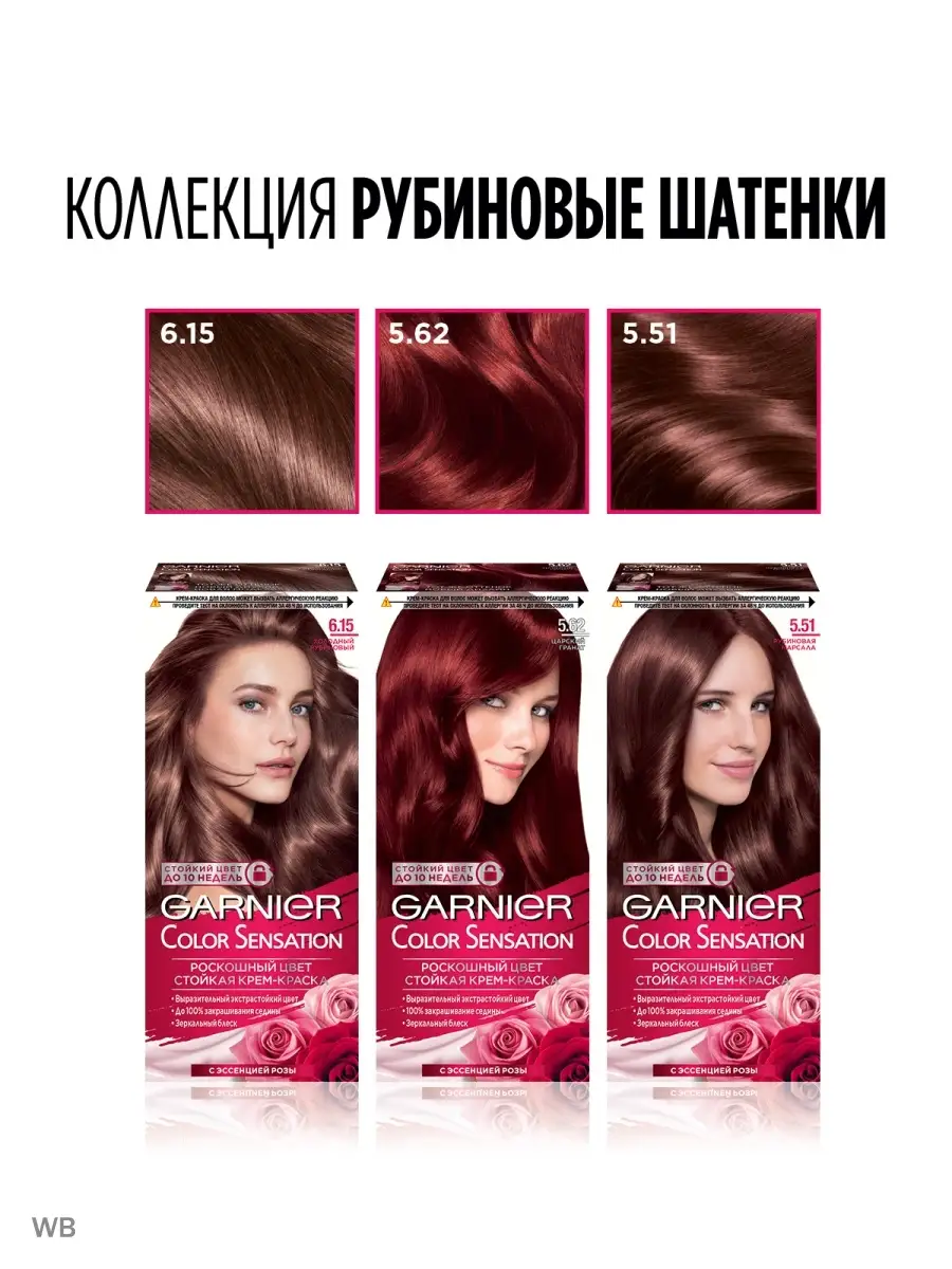 Особенности и палитра цветов краски для волос Garnier