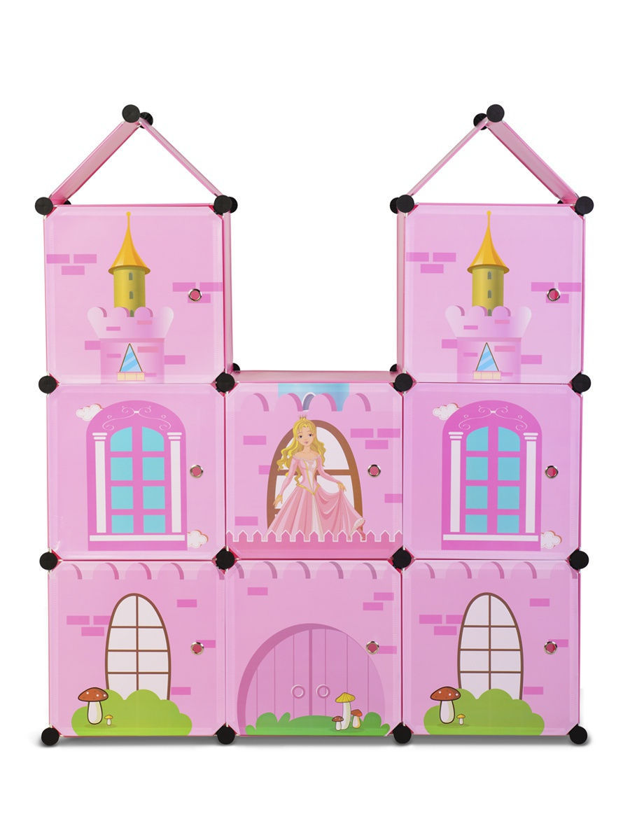 Детский модульный шкаф Ruges королевство розовый