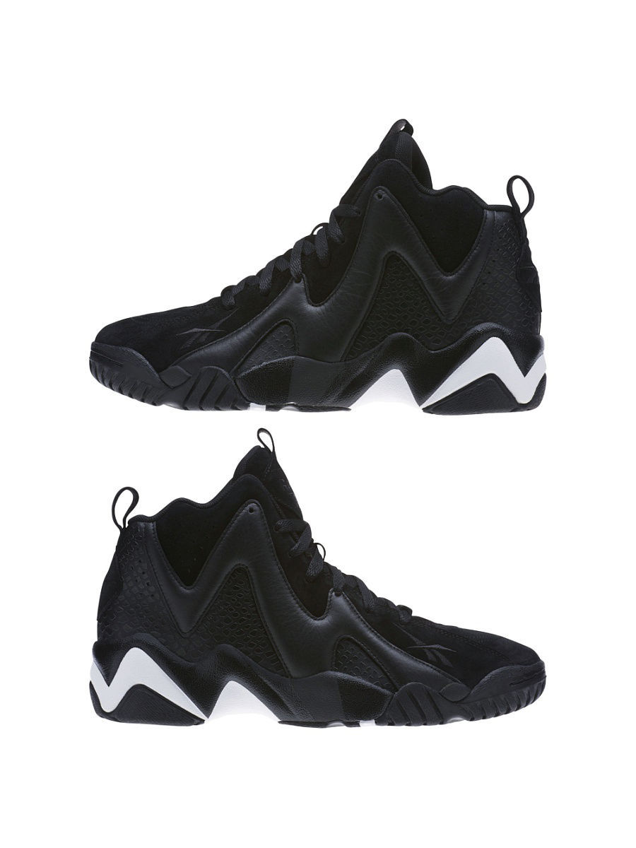 black and white reebok kamikaze 2