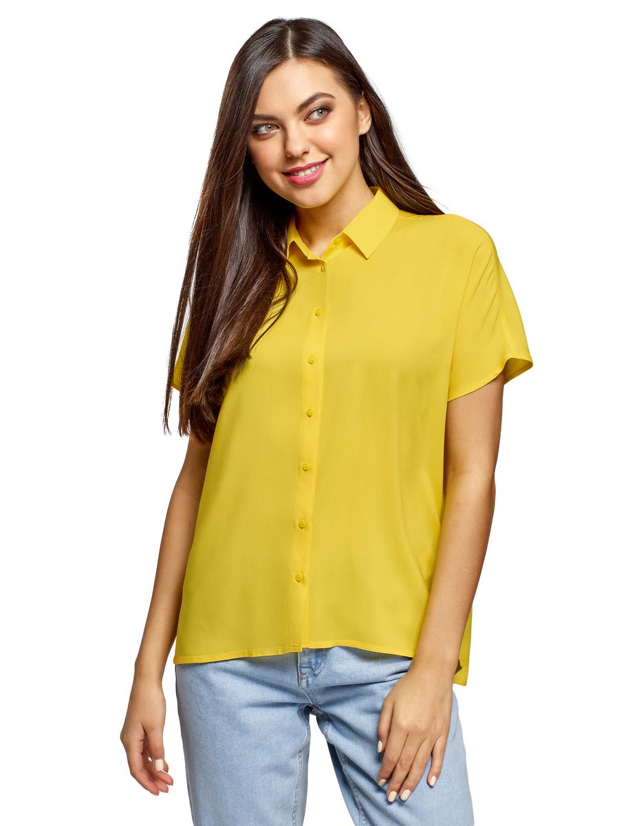 Женские рубашки желтого цвета