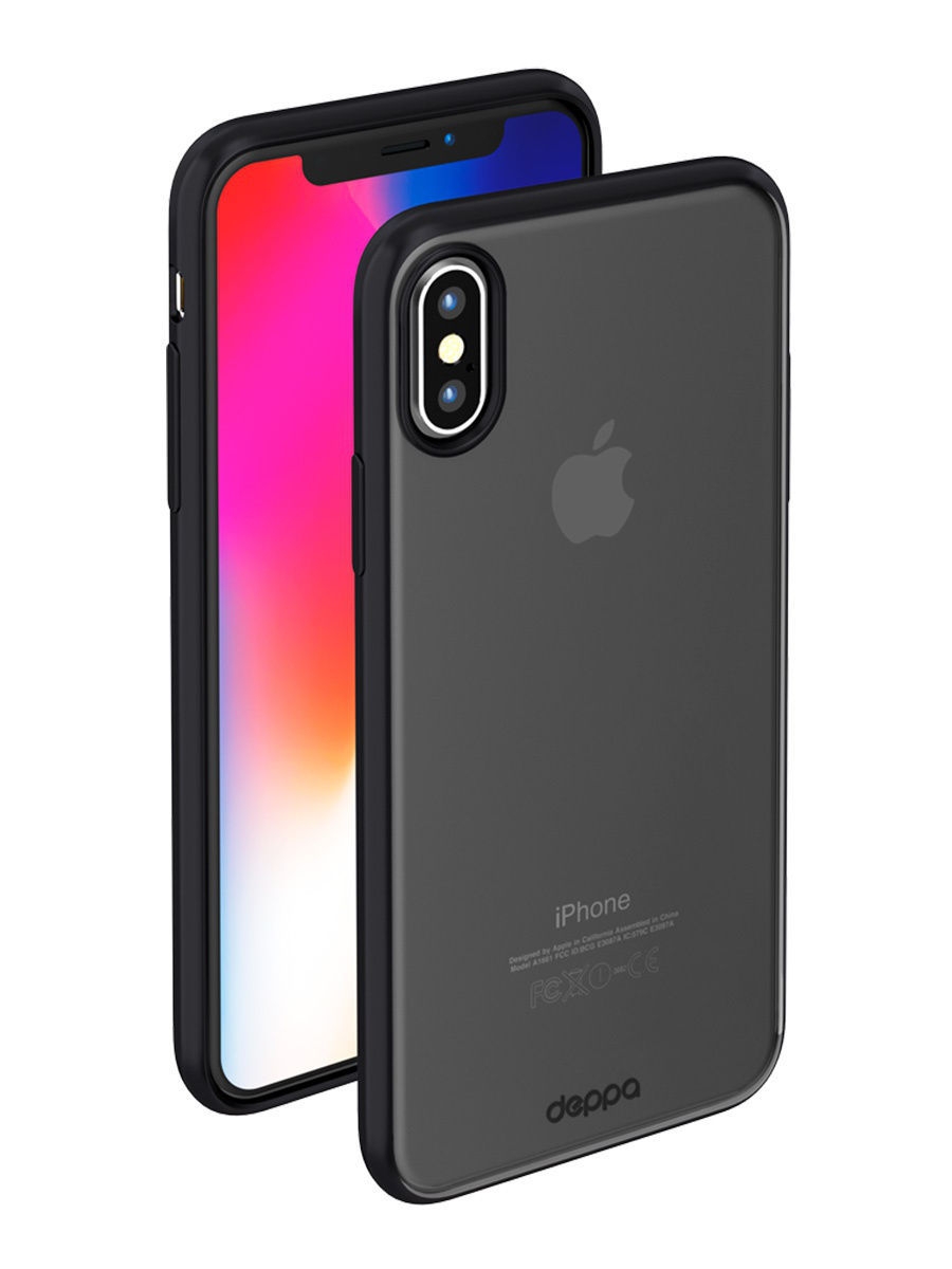 Iphone x черный чехол