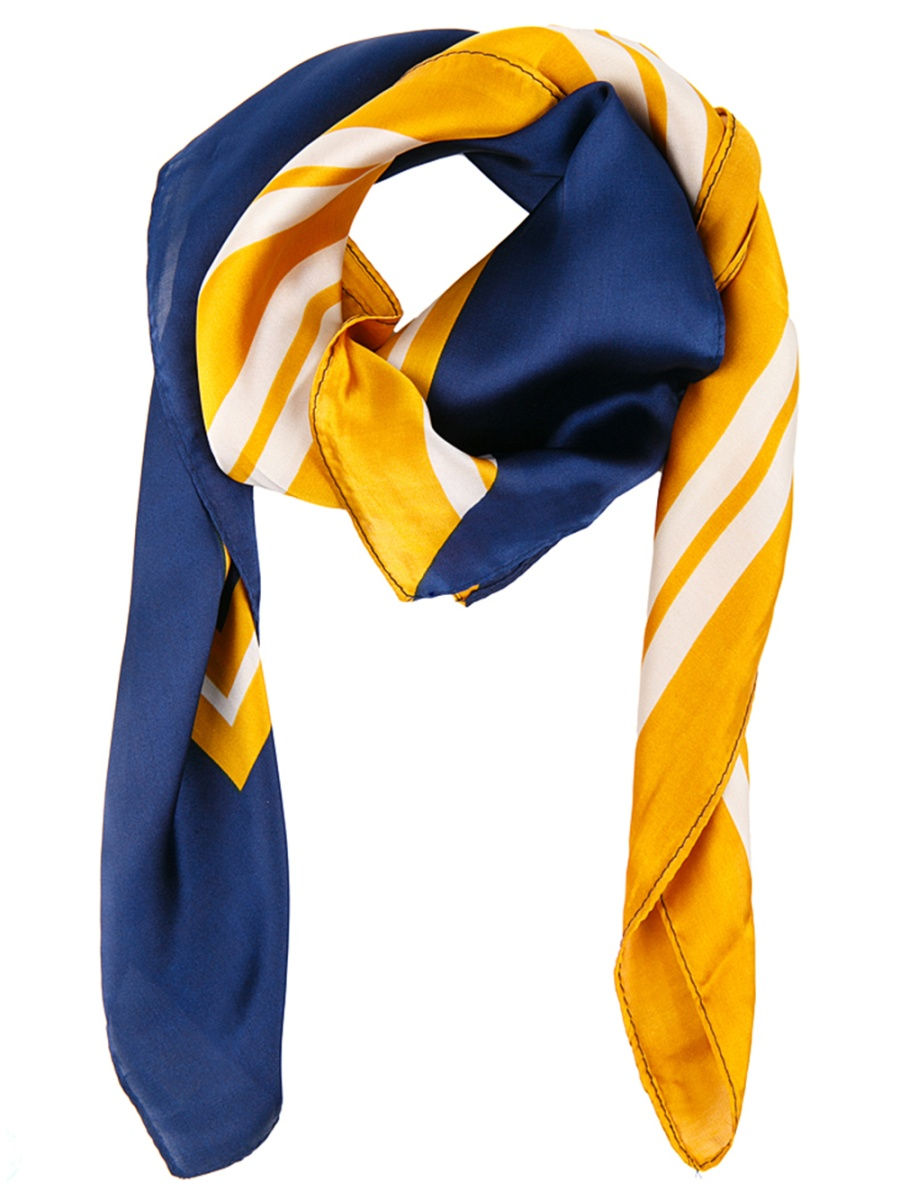 Желто синий шарф