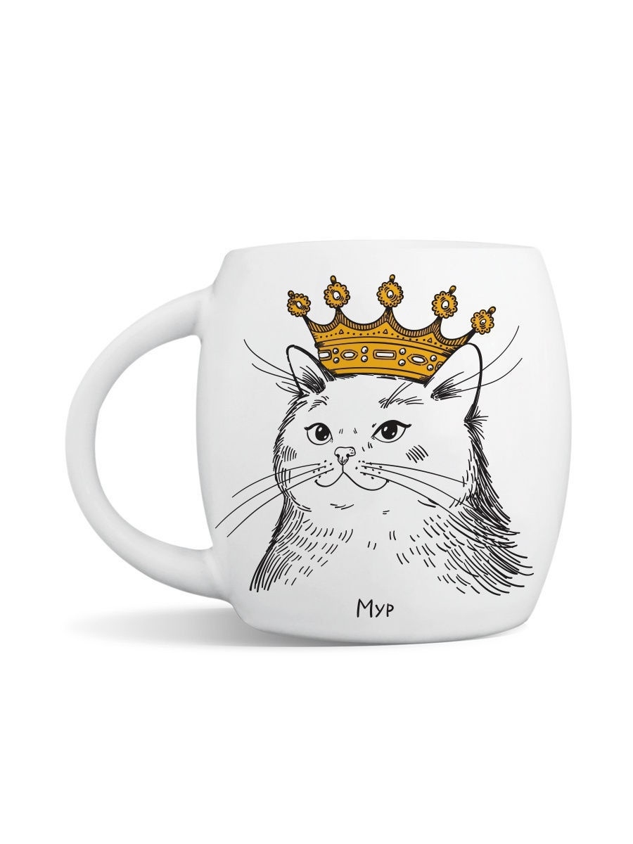 Тарелка кошка в короне Мур