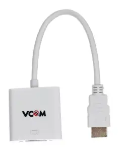 Переходник HDMI VGA (M F) 4K 30Hz адаптер 20см гибкий кабель