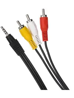 Jack 3 RCA кабель 3.5 короткий джек 14мм 3 тюльпана 1.5м