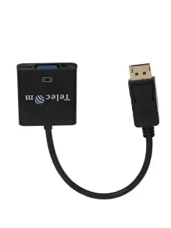 Переходник DisplayPort папа VGA мама 1080p 60Hz