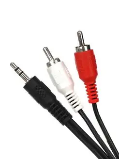 Кабель mini Jack 3.5 2 RCA 3 метра медь