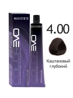 Краска для волос 4.00 Каштановый глубокий COLOREVO 100мл