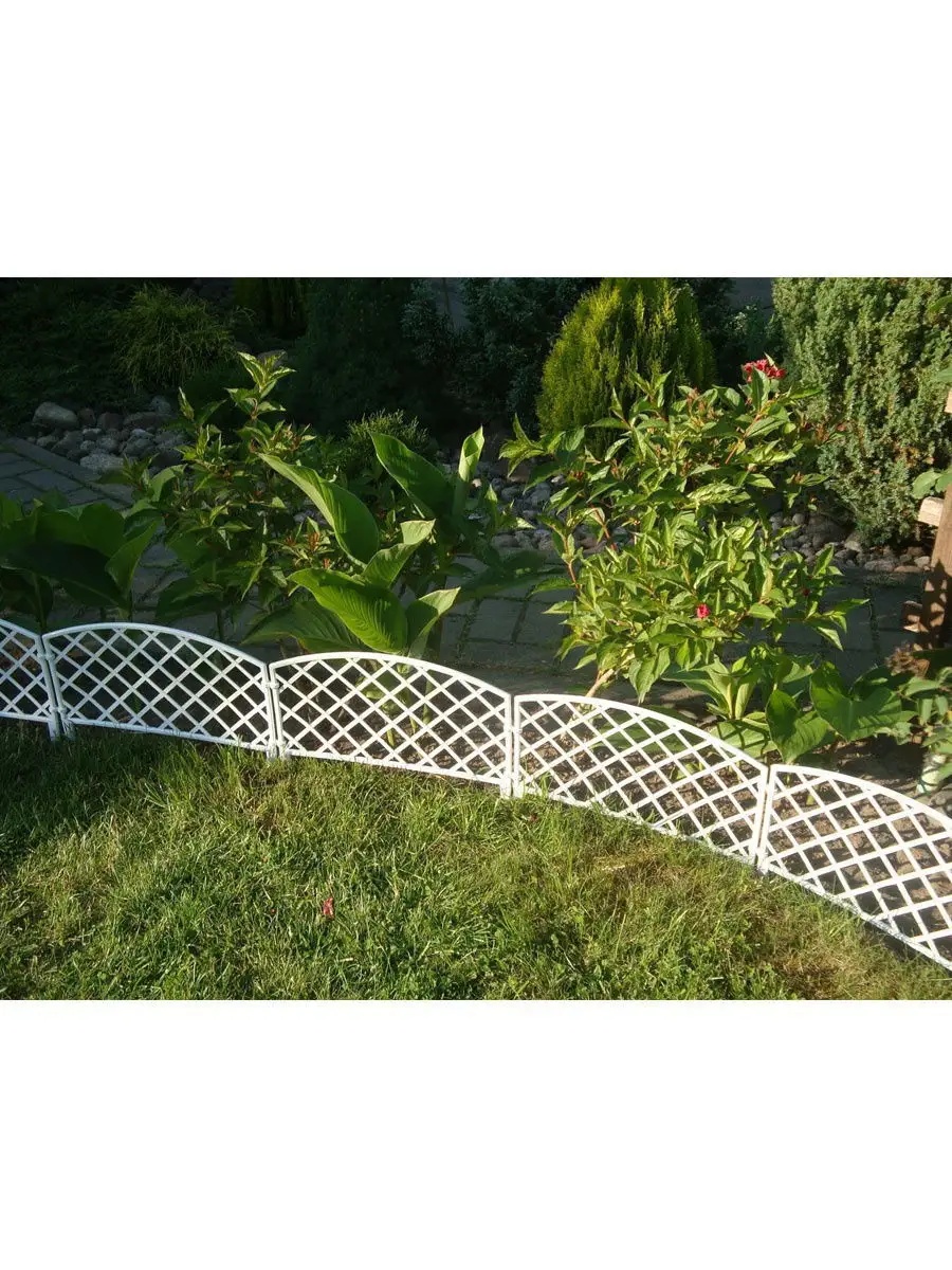 Забор декоративный пластиковый Мастер сад Ажурное черный 300х25см 6шт