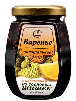 Варенье, 250 гр, из Шишек с Апельсином