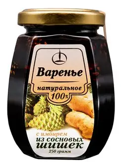 Варенье, 250 гр, с Имбирем, из Шишек