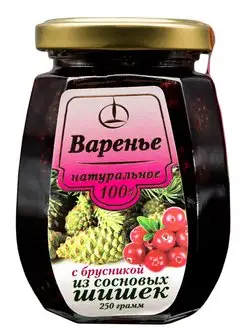 Варенье, 250 гр, с Брусникой из Шишек