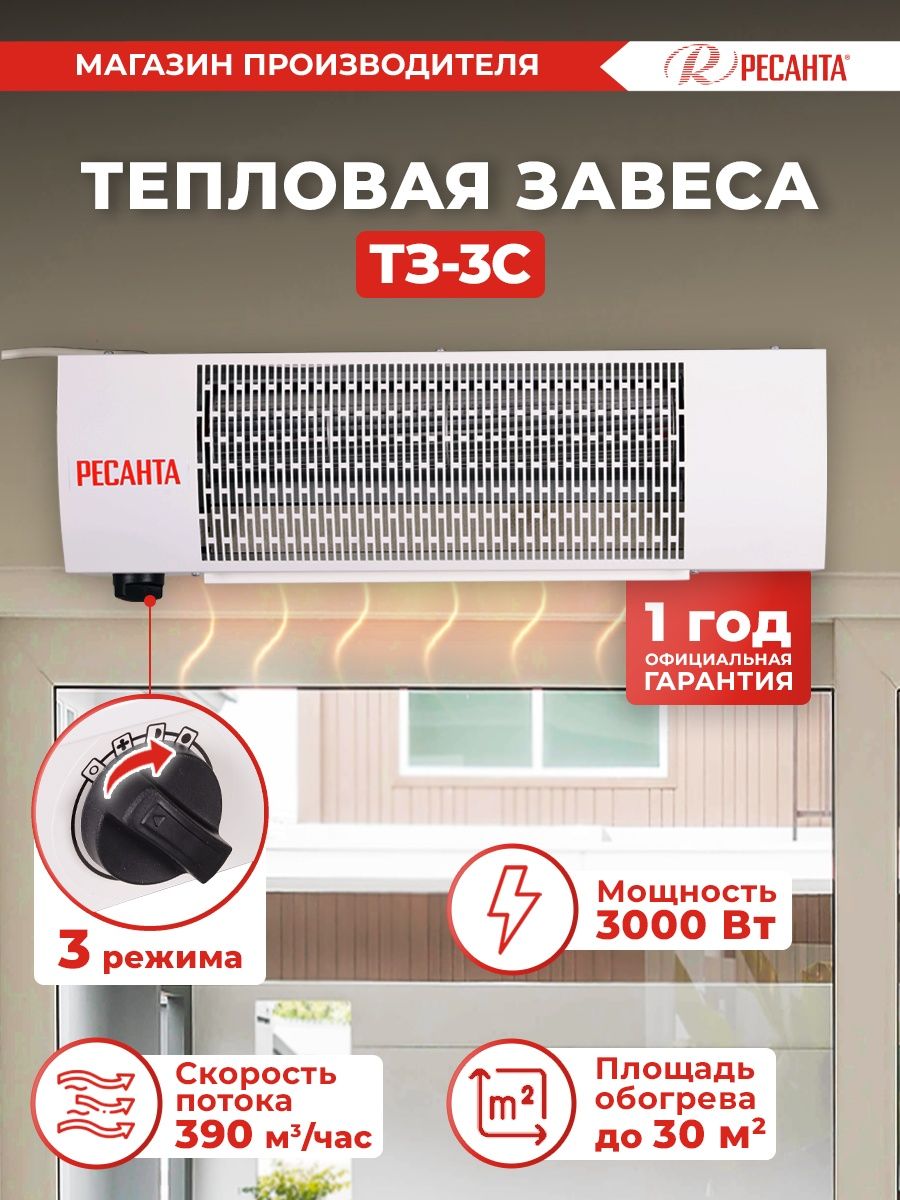 Тепловая завеса ресанта тз 3с