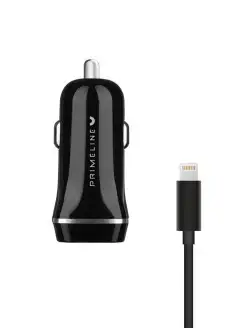 Автомобильное зарядное устройство 1USB 1A + кабель Apple lig…