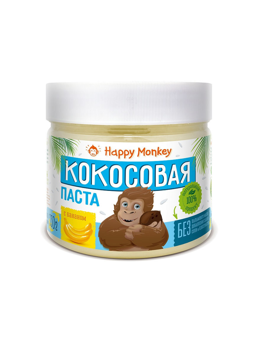 Манки хэппи. Happy Monkey паста кокосовая с бананом. Арахисовая паста "оригинальная" 330гр Happy Monkey. Паста с кокосом. Happy Monkey паста арахисовая с кокосом.