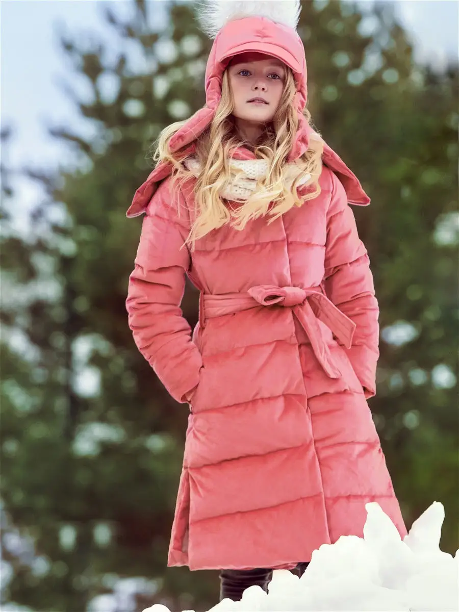 Пуховик для девочки подростка повседневная зимняя куртка овесайз детскоепальто с капюшоном SMENA 9165853 купить в интернет-магазине Wildberries