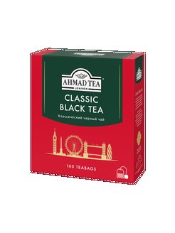 Classic Black Tea, черный чай в пакетиках, 100 шт по 2г Ahmad Tea 9376922 купить за 211 ₽ в интернет-магазине Wildberries