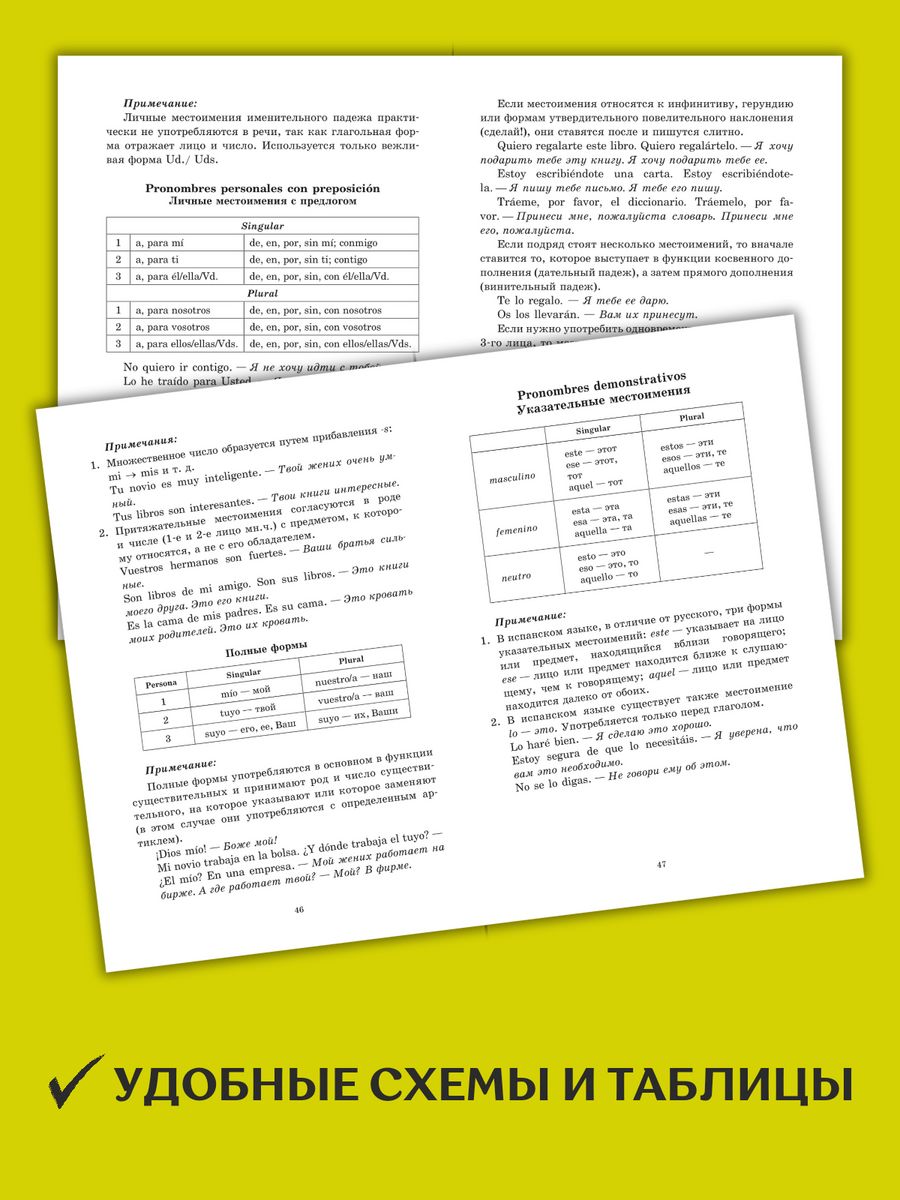Грамматика испанского языка в таблицах и схемах