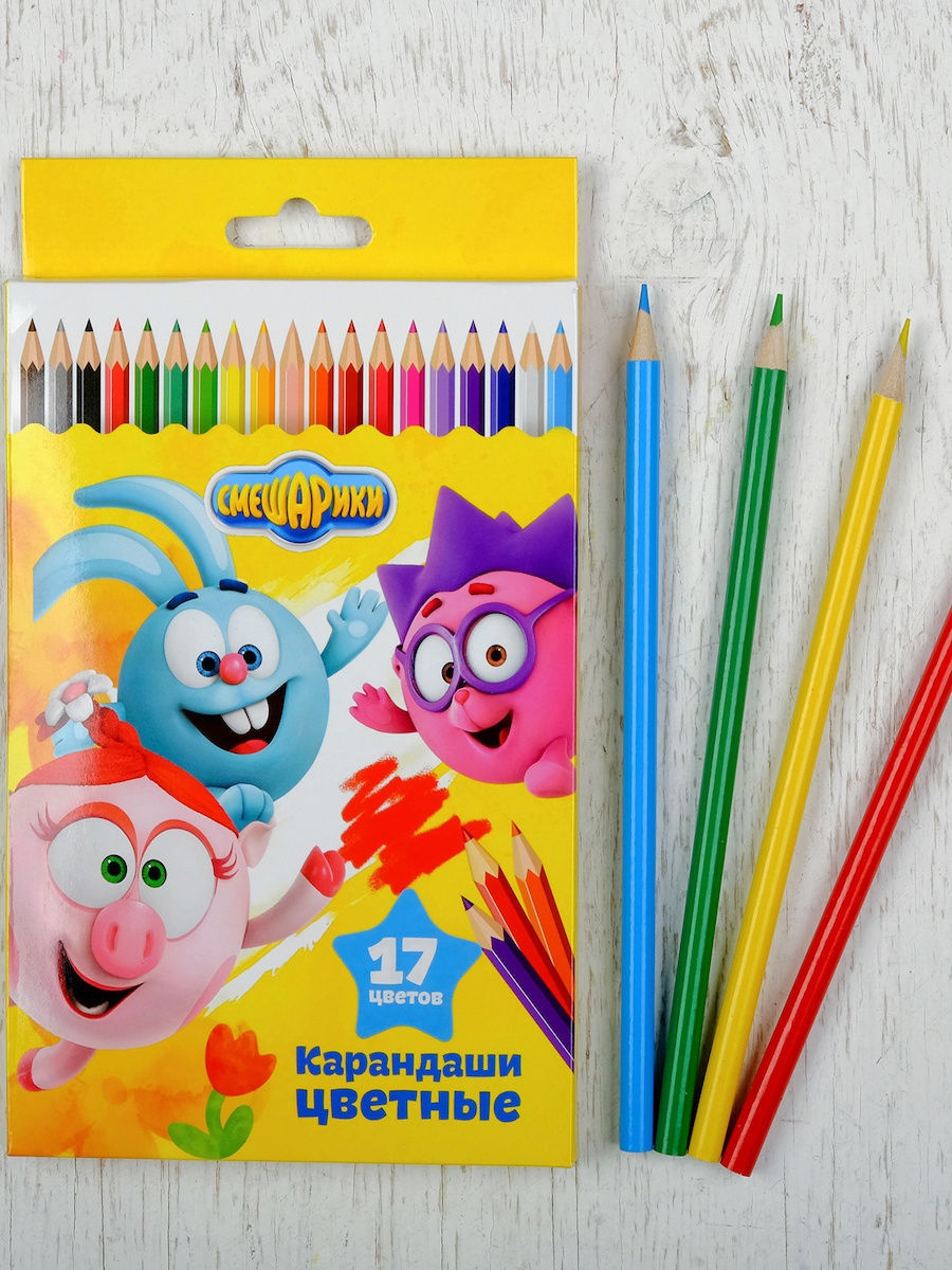 Цветные карандаши Смешарики
