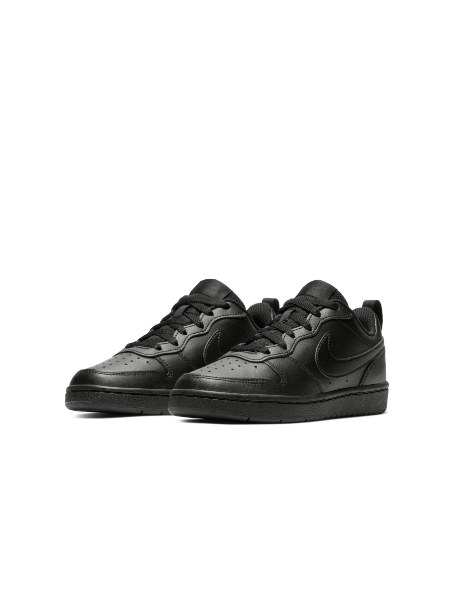 nike court borough low 2 zwart