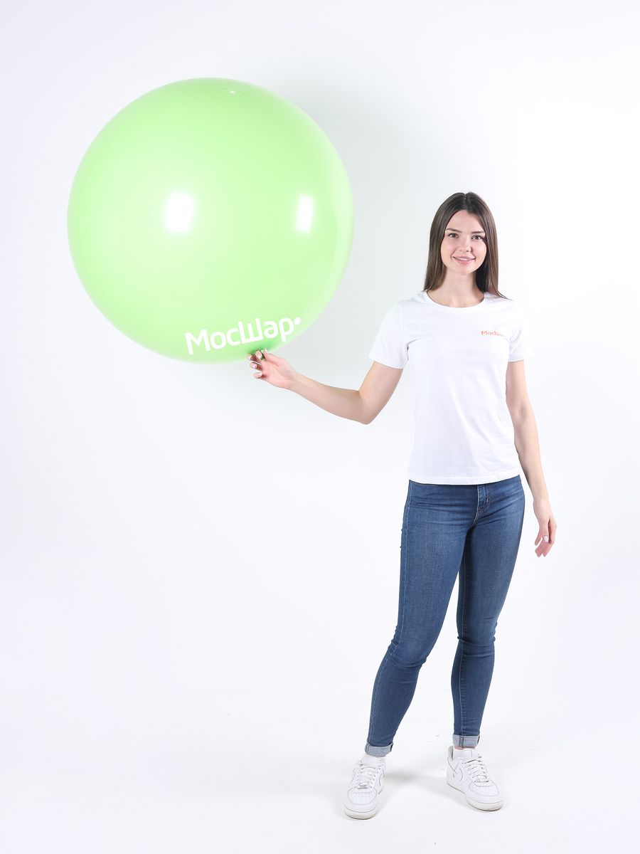 Большой воздушный шар лайм, для праздника 90см Мосшар 9982100 купить в  интернет-магазине Wildberries